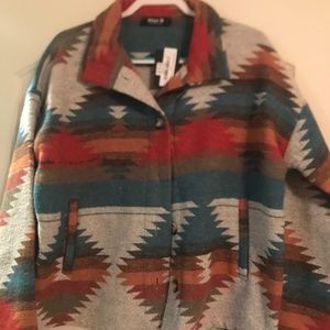 Aztec print jacket